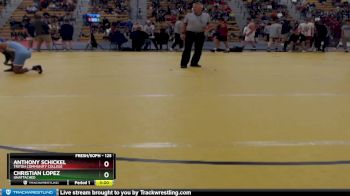 125 lbs Quarterfinal - Christian Lopez, UNATTACHED vs Anthony Schickel, Triton Community College