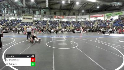 110 lbs Round Of 16 - Emmet Brennan, Lesher Middle School vs Reid Zadra, Athlos Wrestling