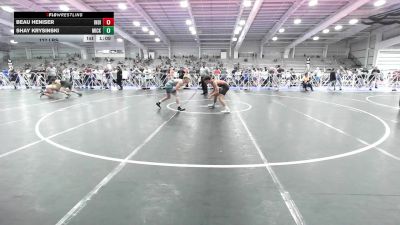 127 lbs Rr Rnd 3 - Beau Heniser, Indiana Outlaws Silver vs Shay Krysinski, Micky's Maniacs White