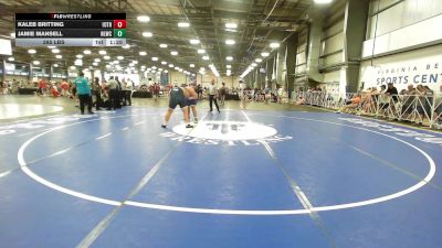 285 lbs Rr Rnd 2 - Kaleb Britting, 10th Planet Black vs Jamie Mansell, Next Level Wrestling Club