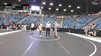 285 lbs 1st Place Match - Zeph Sivels, Midland (Neb.) vs Koen Mattern, Hastings (Neb.)