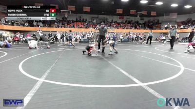 61 lbs Consi Of 4 - Newt Peck, Hinton Takedown Club vs Rydin Guerra, Newcastle Youth Wrestling