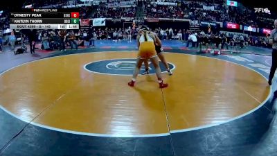 G - 145 lbs Quarterfinal - Dynesty Peak, Billings Senior High School Girls vs Kaitlyn Thorn, Bozeman Girls