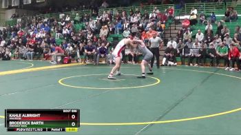 165 lbs 7th Place Match - Broderick Barth, Fremont Ross vs Kahle Albright, Wauseon