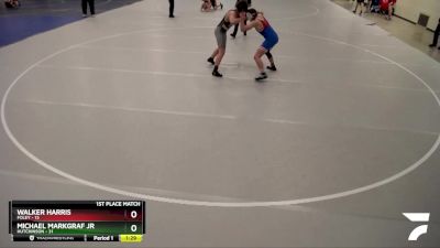 235B 1st Place Match - Michael Markgraf Jr, Hutchinson vs Walker Harris, Foley