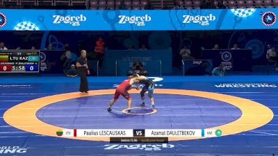 86 kg Qualif. - Paulius Lescauskas, Lithuania vs Azamat Dauletbekov, Kazakhstan