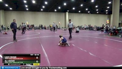 40+45 Round 4 - Liam Crowe, Soddy Daisy Wrestling Club vs Eli Crowe, Soddy Daisy Wrestling Club