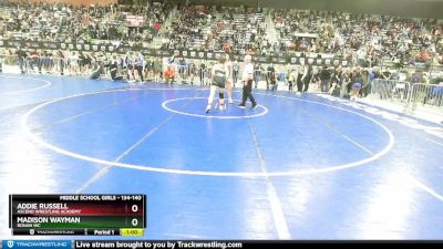 134-140 lbs Quarterfinal - Addie Russell, Ascend Wrestling Academy vs Madison Wayman, Ronan WC