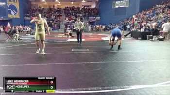 215 lbs Champ. Round 1 - Luke Hendricks, Mercersburg Academy vs Scott McKelvey, St Marks