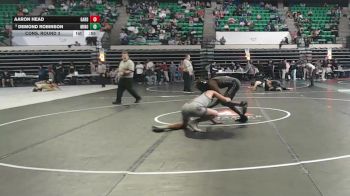 6A 157 lbs Cons. Round 3 - Aaron Head, Gardendale Hs vs Demond Robinson, Minor