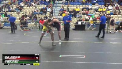 138 lbs Cons. Round 5 - Jason Wright, St. Frances Academy vs Seve Lombardo, Boys` Latin School