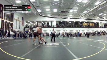 285 lbs Semifinal - Christian McChesney, Baldwin Wallace vs Noah Robinson, Heidelberg