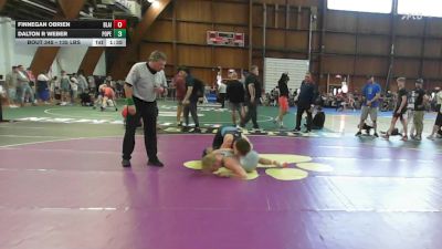 135 lbs Quarterfinal - Finnegan Obrien, Blair Academy vs Dalton R Weber, Pope John Hs/edge