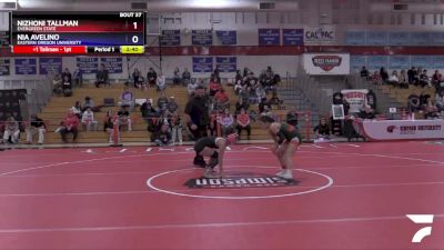 110 lbs Cons. Round 1 - Nizhoni Tallman, Evergreen State vs Nia Avelino, Eastern Oregon University