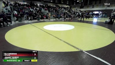 126 lbs Champ. Round 2 - Eli Cardenas, AB Miller vs Johnny Quiroz, Liberty (Winchester)