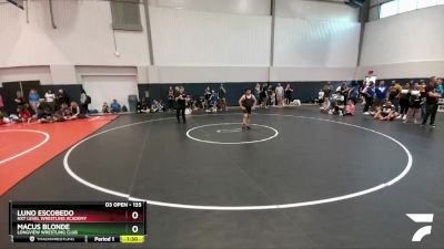 135 lbs Champ. Round 1 - Luno Escobedo, NXT Level Wrestling Academy vs Macus Blonde, Longview Wrestling Club