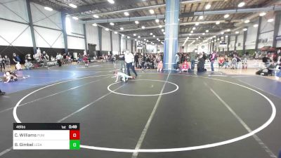 46 lbs Round Of 16 - Carson Williams, Punisher Wrestling vs Brantley Gimbel, Legacy Elite