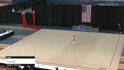 Taya Kim - Clubs - 2021 Rhythmic Elite Qualifier