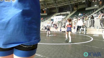49 lbs Rr Rnd 2 - Ember Shelton, Team Tulsa Girls vs Sadie Beavers, NW Girls