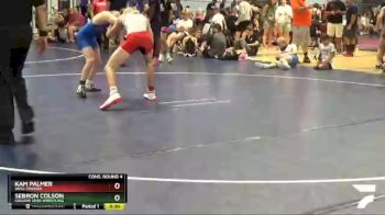 120 lbs Cons. Round 4 - Kam Palmer, Well Trained vs Sebron Colson, Ground Zero Wrestling
