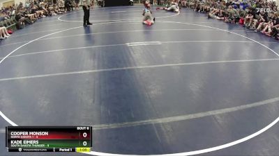 90 lbs Round 2 (6 Team) - Cooper Monson, North Dakota 1 vs Kade Eimers, South Dakota Thunder