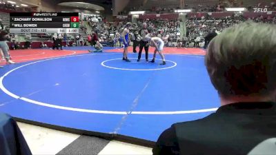 120 lbs Quarterfinal - Zachary Donalson, Honey Badger Wrestling Club vs Will Bowen, Conway High School Wrestling