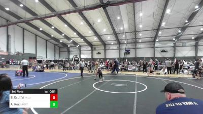 62 lbs 2nd Place - Braydon Druffel, Palouse Elite Wrestling vs Alden Kuch, Portland Mat Club