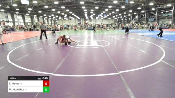 126 lbs Consi Of 32 #2 - TJ Meyer, KY vs Maddox McArthur, GA
