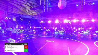 102 lbs Round Of 16 - Brody Vonholtum, Black Fox Wrestling Academy vs Ryker Beeson, Middleton Wrestling Club