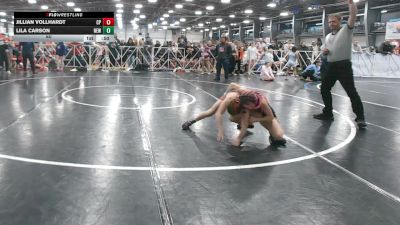 80 lbs Round 2 (10:30am Friday) - Jillian Vollhardt, Cali Pink vs Lila Carson, NEWHALE
