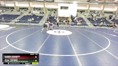 141 lbs Cons. Round 2 - Ryan Trimber, Pennsylvania College Of Technology vs Kiaben Kennedy, Johnson & Wales (RI)