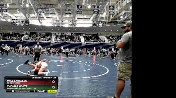 124 lbs Cons. Round 2 - Will LaVallee, St. John`s Prep vs Thomas White, Buffalo Valley Wrestling Club