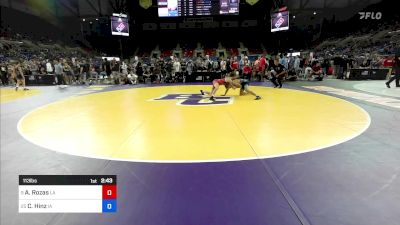 113 lbs Rnd Of 16 - Alex Rozas, LA vs Cooper Hinz, IA