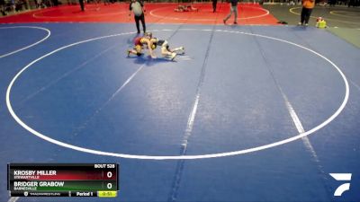 108 lbs Cons. Round 2 - Krosby Miller, Stewartville vs Bridger Grabow, Barnesville