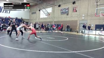 133 lbs Cons. Semi - Arad Ahangi, Simon Fraser (B.C.) vs Dean Smith, Linfield University