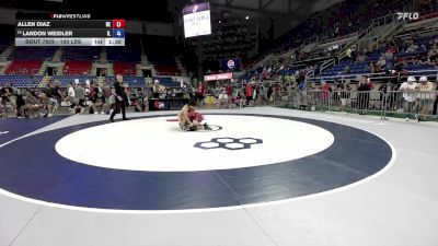 150 lbs Cons. Sub-rd Of 16 - Allen Diaz, NE vs Landon Weidler, IL