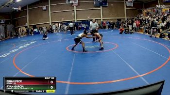 125 lbs Cons. Round 2 - Ryan Garcia, Grand Canyon University vs Brian Peck, Doane