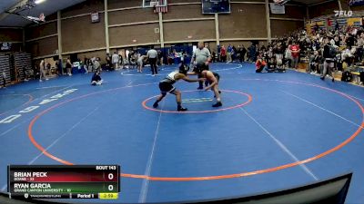 125 lbs Cons. Round 2 - Ryan Garcia, Grand Canyon University vs Brian Peck, Doane