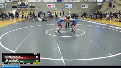 160 lbs Cons. Round 2 - Julius Sanders, East Anchorage High School vs Michael Carr, East Anchorage High School