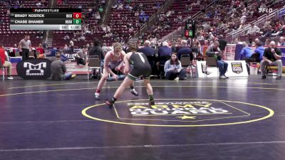 133 lbs Preliminaries - Brady Kostick, Richland vs Chase Shaner, Hughesville