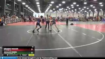 92 lbs Round 4 (6 Team) - Rocklin Zinkin, Team California vs Braiden Weaver, PA Silver