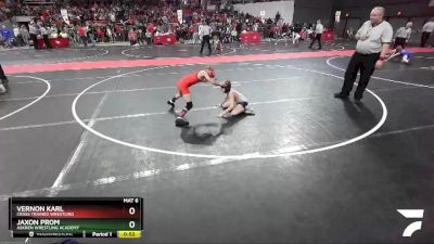 70 lbs Quarterfinal - Vernon Karl, Crass Trained Wrestling vs Jaxon Prom, Askren Wrestling Academy