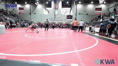 70 lbs Rr Rnd 1 - Ike Payne, Quezada Wrestling Academy vs Sloan Burnett, Tulsa Blue T Panthers