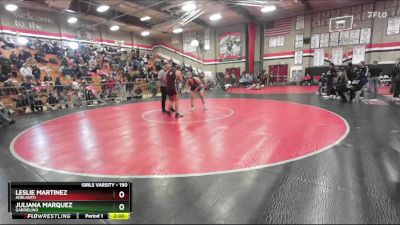 190 lbs Quarterfinal - Juliana Marquez, Gabrielino vs Leslie Martinez, Adelanto