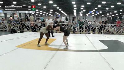 132 lbs Rr Rnd 2 - Elizabeth Akintoye, Roughnecks - HSG vs Paige Weiss, Duro Wrestling Club - HSG