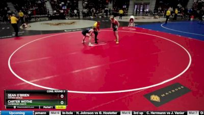 126 lbs Cons. Round 3 - Sean O`Brien, Totino-Grace vs Carter Wothe, Cambridge-Isanti