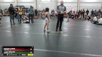 90 lbs Round 2 (6 Team) - Luke Phillips, Mi Pitbulls vs Mason Corpe, Ares Red