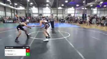 116 lbs Semifinal - Brody Narron, Bull Trained vs Ethan Monson, Young Guns