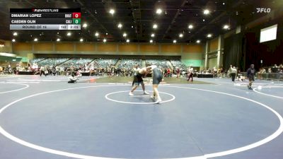 285 lbs Round Of 16 - Dmarian Lopez, Unattached vs Caeden Olin, California Baptist