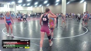 140 lbs Champ Round 1 (16 Team) - Allison Neitzel, South Dakota Heat vs Cadence Bushong, Team Iowa Mermaid Mafia